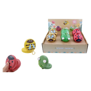 Wooden Spring Insect Castanet