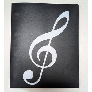 Refillable Non-Reflective Music Folder - 24 Pockets
