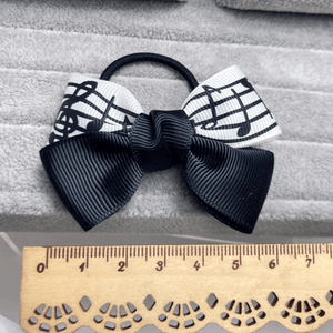 Musical Note Hair Bow Tie - Treble Clef Hair Accessories Australia