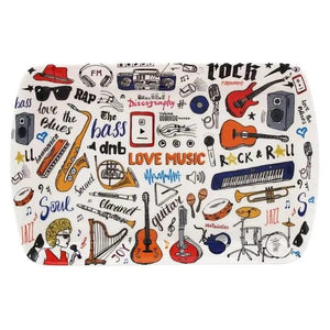 Music Bumblebees Music Snack Tray Love Music Snack Tray