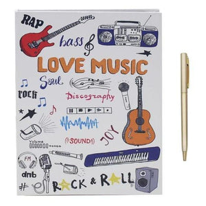 Gibson Notebook Love Music Stationery Set