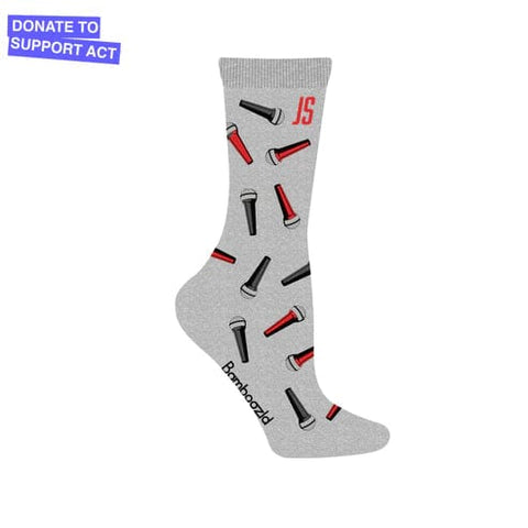 Image of Bamboozld Socks Womens Standard Size 2-8 THE MIC BAMBOO SOCK BY JON STEVENS - Men and Women