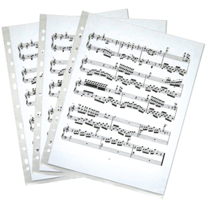 Music Bumblebees Folder Non-Reflective 11-Hole Refill Insert