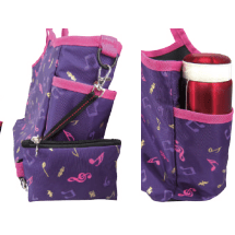 Image of Music Bumblebees Music Bag Purple Large Music Themed Tote Bag