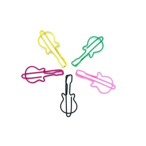 Music Bumblebees Music Clips Guitar Paper Clips - Set of 20