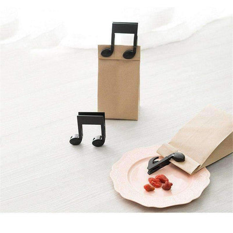 Image of Music Bumblebees Music Clips Music Notes Black Clips/Pegs - Set of 2