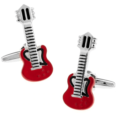 Image of Music Bumblebees Music Design Cuff Links Various - Musical Note, Guitar, Drum, Saxophone, Trumpet and Piano