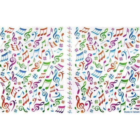 Image of Music Bumblebees Music Folder A4 Colour Music Notes Display Book Folder (40 pockets)