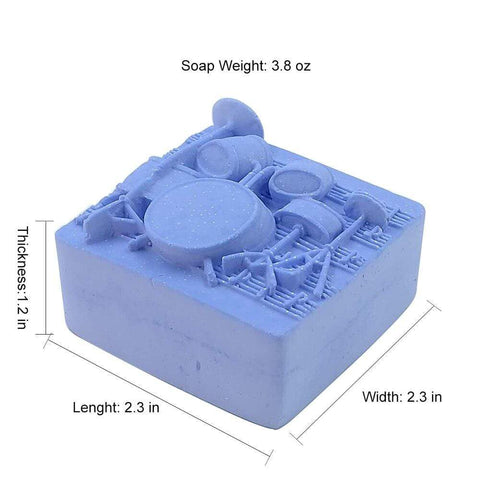 Image of Musical Instruments Handmade Soap Mould Small