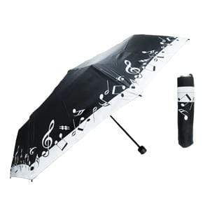 Image of Music Bumblebees Music Gifts Musical Notes Inverted Umbrella Black