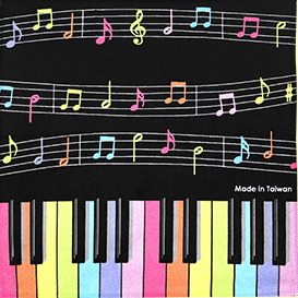 Image of Music Bumblebees Music Gifts Square Music Themed Cleaning Cloth