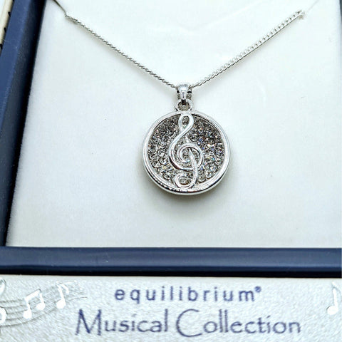Image of Music Bumblebees Music Jewellery Equilibrium Music Sparkle G Clef Necklace