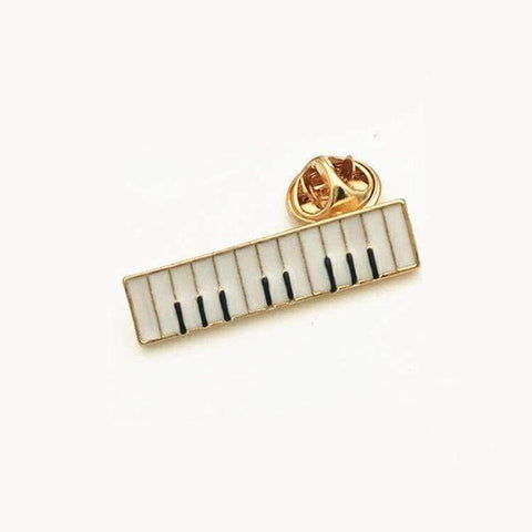 Image of Music Bumblebees Music Jewellery Piano Keyboard Brooch / Pin - Music Gift