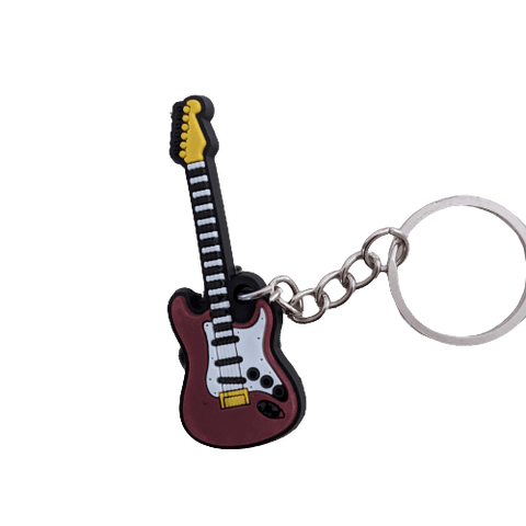 Image of Music Bumblebees Music Keyrings Electric Guitar Music Instrument Keyring - Assorted Instruments