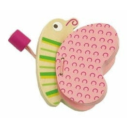 Image of Toyslink Music Party Needs Butterfly Wooden Animal Castanet