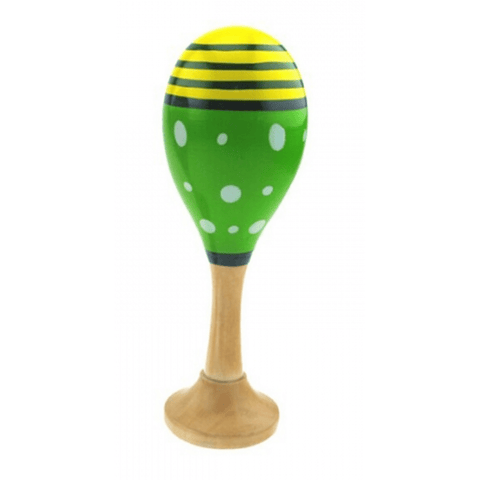 Image of Toyslink Music Party Needs Green Wooden Baby Maracas