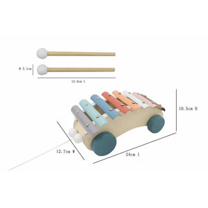 Pull Along Xylophone Car