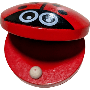 Round Wooden Animal Castanet - Tiger, Frog and Bug