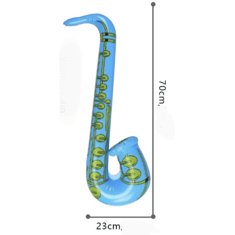 Image of Music Bumblebees Music Party Needs Saxophone Music Themed Inflatable Guitar Microphone Saxophone Balloon Music Instrument