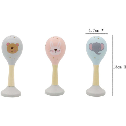 Image of Toyslink Music Party Needs Wooden Baby Animal Maraca