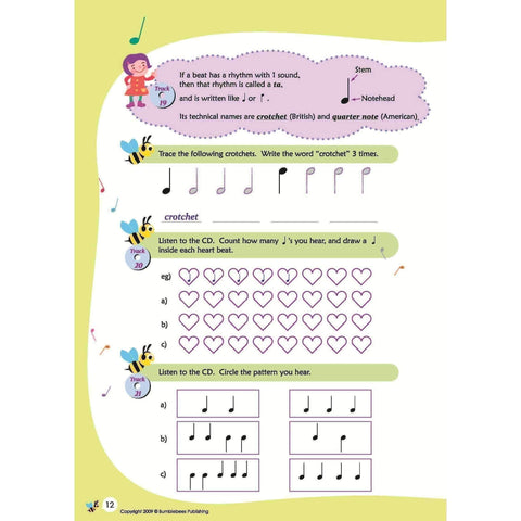 Image of Music Bumblebees Music Publications,Featured Products,Products,Our Publications Music Bumblebees Aural & Theory Workbook A Studio Licence (Digital Download)