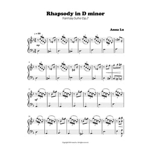 Music Bumblebees Music Publications Rhapsody in D Minor