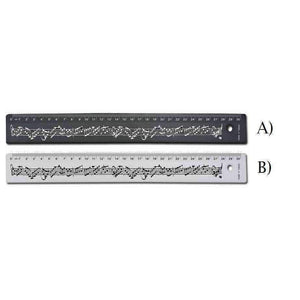 Music Bumblebees Music Stationery Black 30cm Ruler (non-slip) - Music Scores