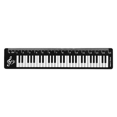 Image of Music Bumblebees Music Stationery Keyboard with Treble Clef 15cm Music Themed Ruler