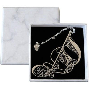 Taobao Music Stationery Metal Artistic Quaver Bookmark - Silver
