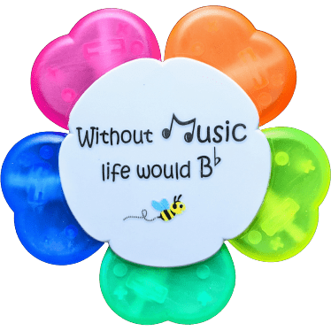 Image of Music Bumblebees Music Stationery Music Bumblebees 5-Colour Highlighter New