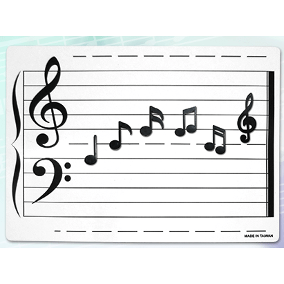 Image of Music Bumblebees Music Stationery Music Notes Fridge or Whiteboard Magnets (Set of 6)