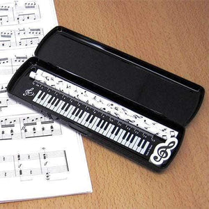 Music Bumblebees Music Stationery, Music Pencil, Music Gift, Music Gift Pack, Music Stationery Pack Music Themed Stationery Pencil Case Set - Pack of 5