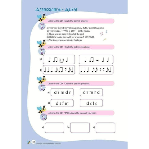 Image of Music Bumblebees Music Workbooks Music Bumblebees Aural & Theory Workbook C Studio Licence (Digital Download)