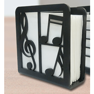 Image of Music Bumblebees pen holder Black Music Notes Memo Holder