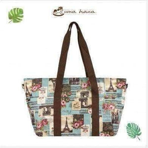 Music Bumblebees Products,Music Gifts,Mother's Day Special,For Performers Blue Paris Uma Hana Versatile Music Themed Large Tote Bag with Multiple Compartments