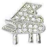 Image of vendor-unknown Products,Music Gifts,New Arrivals,Mother's Day Gifts,For Her Piano Crystal Brooch / Pin