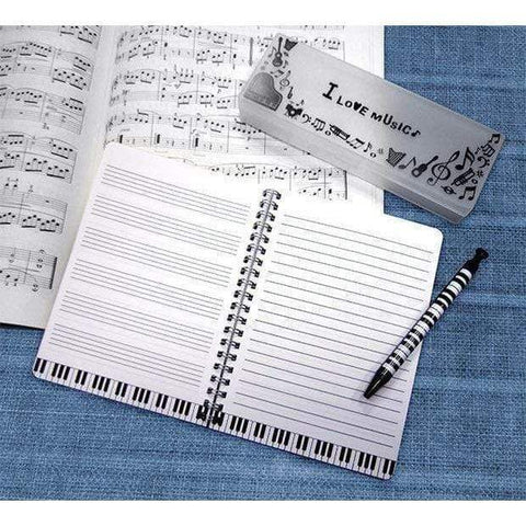 Image of Music Bumblebees Products,Music Stationery,New Arrivals,For Teachers Music Themed Spiral Bound Notebook