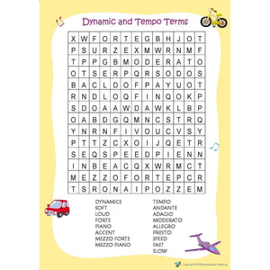 Music Bumblebees worksheet Aural & Theory Worksheets Set (Digital Download)