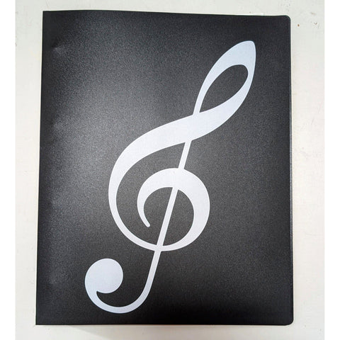 Image of Music Bumblebees Folder Refillable Non-Reflective Music Folder - 24 Pockets