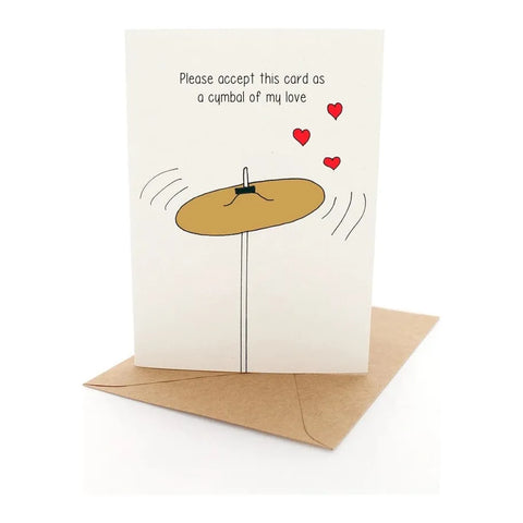 Pleasant Tree Greeting Cards Punny Cymbal- Greeting Card