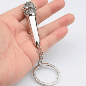 Metal Mini Microphone Keyring