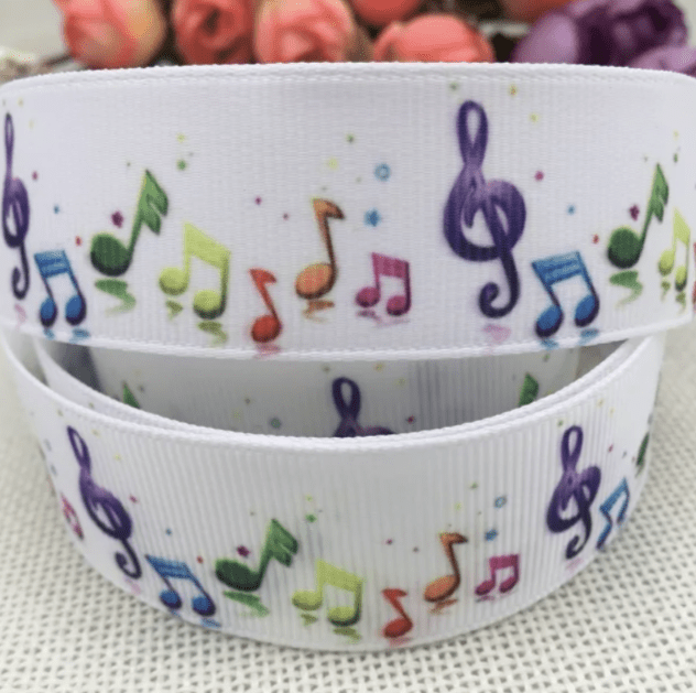 Music Bumblebees Music Gifts Music Notes Colourful Ribbon 5m