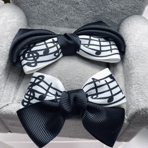 Music Bumblebees Music Gifts Musical Note Hair Bow Tie - Treble Clef Hair Accessories Australia