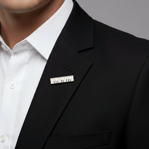Piano Keyboard Brooch / Pin - Music Gift