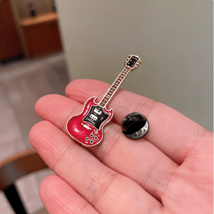 Rock On! Electric Guitar Metal Pin - The Perfect Gift for Musicians
