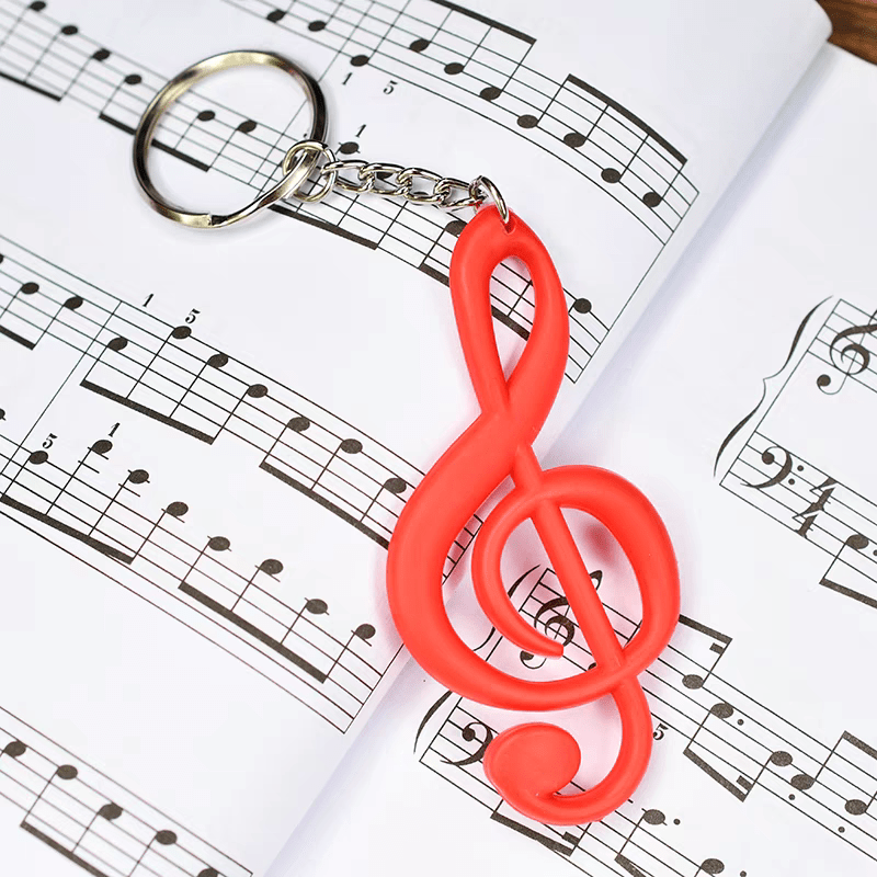 Music Bumblebees Music Keyrings G Clef / Treble Clef Keyring / Keychain - Assorted Colours