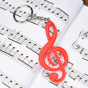 G Clef / Treble Clef Keyring / Keychain - Assorted Colours