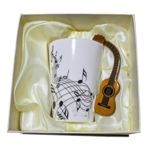Music Themed Mug/Cup with Guitar Handle