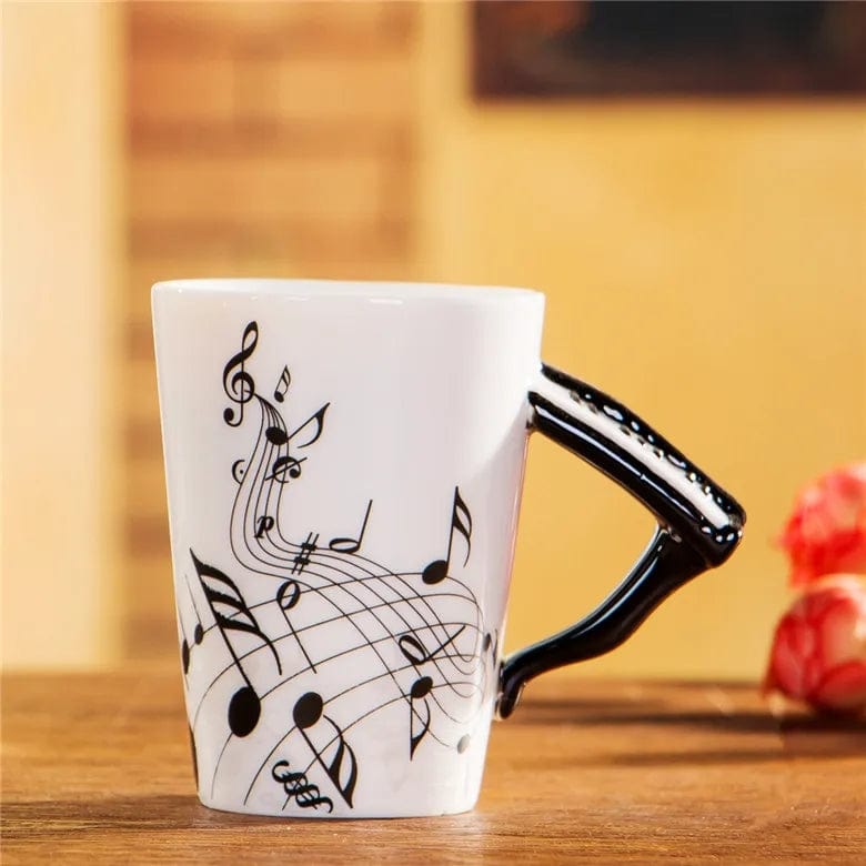 Music Bumblebees Music Mug Music Themed Mug/Cup with Keyboard Handle