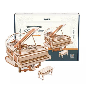Music Bumblebees Music Party Needs ROKR Magic Piano Mechanical Music Box 3D Wooden Puzzle (AMK81)